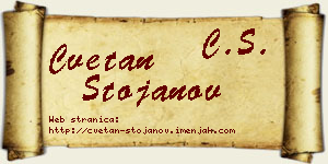 Cvetan Stojanov vizit kartica